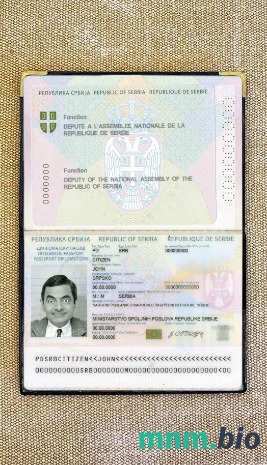 Serbia paszport dyplomatyczny (2008-2016) wygląd zdjęcia pliki PSD, skan i fotografowany obraz